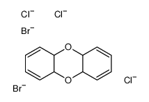 4a,5a,9a,10a-tetrahydrodibenzo-p-dioxin,dibromide,trichloride结构式