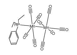 Mn2(CO)9(diethylphenylphosphine) Structure