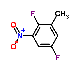 2,5-二氟-3-硝基甲苯结构式