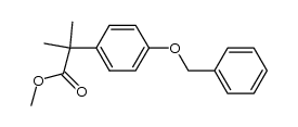 methyl 2-(4-(benzyloxy)phenyl)-2-methylpropanoate Structure