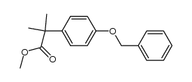 methyl 2-(4-(benzyloxy)phenyl)-2-methylpropanoate structure