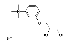 (m-(2,3-Dihydroxypropoxy)phenyl)trimethylammonium bromide Structure