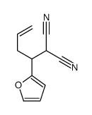 2-[1-(furan-2-yl)but-3-enyl]propanedinitrile Structure