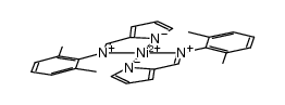 bis(2-[N-(2,6-dimethylphenyl)imino-κN-methyl]pyrrolide-κN)nickel结构式