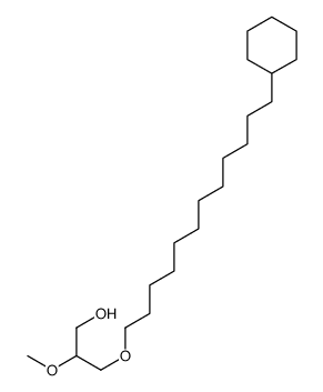 3-(12-cyclohexyldodecoxy)-2-methoxypropan-1-ol结构式