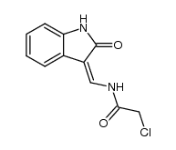3-[(2-chloro-acetylamino)-methylene]-indolin-2-one Structure