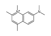 N,N,1,2,4-pentamethylquinolin-1-ium-7-amine结构式