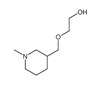 2-(1-Methyl-piperidin-3-ylmethoxy)-ethanol结构式