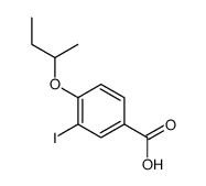 4-butan-2-yloxy-3-iodobenzoic acid结构式