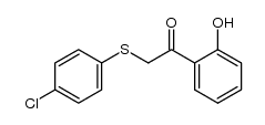 2-(4-chlorophenylthio)-2'-hydroxyacetophenone Structure