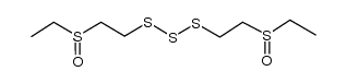 1,3-bis(2-(ethylsulfinyl)ethyl)trisulfane结构式