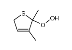 4,5-Dimethyl-5-hydroperoxy-2,5-dihydrothiophene结构式