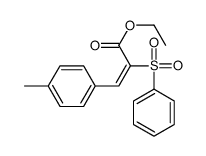 ethyl 2-(benzenesulfonyl)-3-(4-methylphenyl)prop-2-enoate结构式