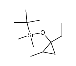 tert-butyl(1-ethyl-2-methylcyclopropoxy)dimethylsilane Structure