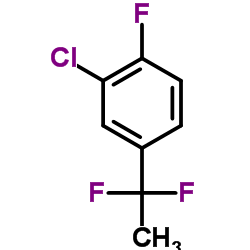 2-Chloro-4-(1,1-difluoroethyl)-1-fluorobenzene结构式