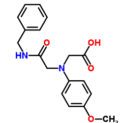 {[2-(Benzylamino)-2-oxoethyl](4-methoxyphenyl)amino}acetic acid Structure