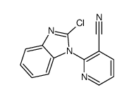 2-(2-chlorobenzimidazol-1-yl)pyridine-3-carbonitrile Structure