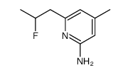 6-(2-fluoropropyl)-4-methylpyridin-2-amine Structure