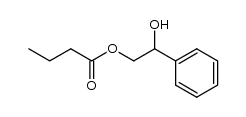 2-hydroxy-2-phenylethyl butyrate Structure