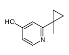 2-(1-甲基-环丙基)-1H-吡啶-4-酮结构式
