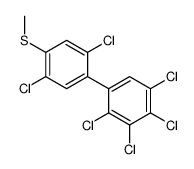1,2,3,4-tetrachloro-5-(2,5-dichloro-4-methylsulfanylphenyl)benzene结构式