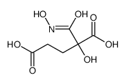 2-hydroxy-2-(hydroxycarbamoyl)pentanedioic acid Structure