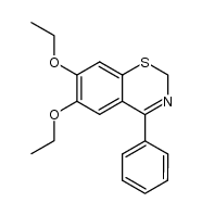 6,7-diethoxy-4-phenyl-2H-benzo[e][1,3]thiazine结构式