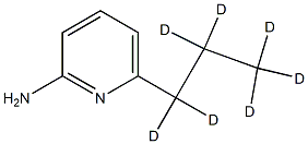 2-Amino-6-(n-propyl-d7)pyridine结构式