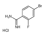 4-Bromo-2-fluorobenzimidamide hydrochloride结构式