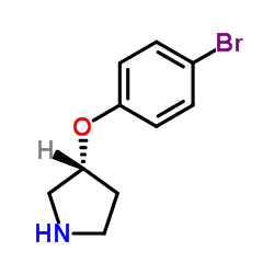 (3R)-3-(4-Bromophenoxy)pyrrolidine结构式