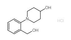 1-(2-羟甲基苯基)哌啶-4-醇盐酸盐结构式