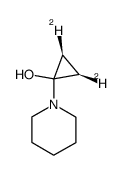 1-(1-piperidino)cyclopropanol-cis-2,3-d2 Structure