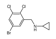N-[(5-bromo-2,3-dichlorophenyl)methyl]cyclopropanamine Structure