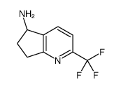 2-(trifluoromethyl)-6,7-dihydro-5H-cyclopenta[b]pyridin-5-amine结构式