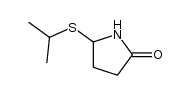 5-isopropylthio-pyrrolidin-2-one结构式