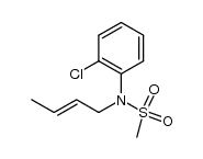 N-(but-2-enyl)-N-(2-chlorophenyl)methansulfonamide Structure