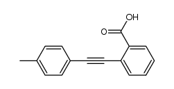 2-[(4-methylphenyl)ethynyl]benzoic acid结构式