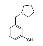 3-(1-Pyrrolidinylmethyl)thiophenol结构式