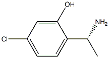 2-((1R)-1-AMINOETHYL)-5-CHLOROPHENOL结构式