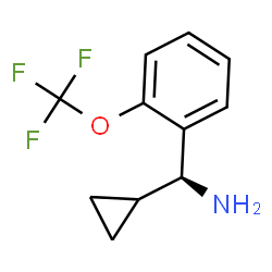 (1S)CYCLOPROPYL[2-(TRIFLUOROMETHOXY)PHENYL]METHYLAMINE Structure