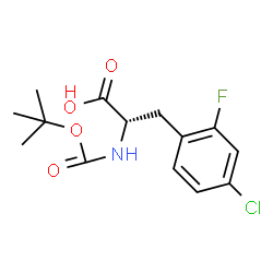 Boc-L-2-Fluoro-4-chlorophe structure