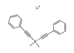 lithium dimethylbis(phenylethynyl)borate Structure