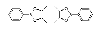 (3aR,5aR,8aS,10aS)-2,7-diphenyloctahydrocycloocta[1,2-d:5,6-d']bis([1,3,2]dioxaborole)结构式