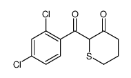 2-(2,4-dichlorobenzoyl)thian-3-one结构式