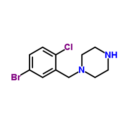 1-(5-Bromo-2-chlorobenzyl)piperazine Structure