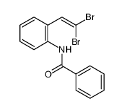 N-[2-(2,2-dibromoethenyl)phenyl]benzamide Structure