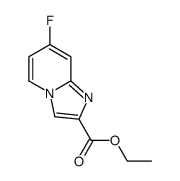 7-Fluoro-imidazo[1,2-a]pyridine-2-carboxylic acid ethyl ester结构式
