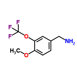 1-[4-Methoxy-3-(trifluoromethoxy)phenyl]methanamine Structure