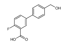 2-fluoro-5-[4-(hydroxymethyl)phenyl]benzoic acid结构式