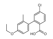 4-chloro-2-(4-ethoxy-2-methylphenyl)benzoic acid结构式